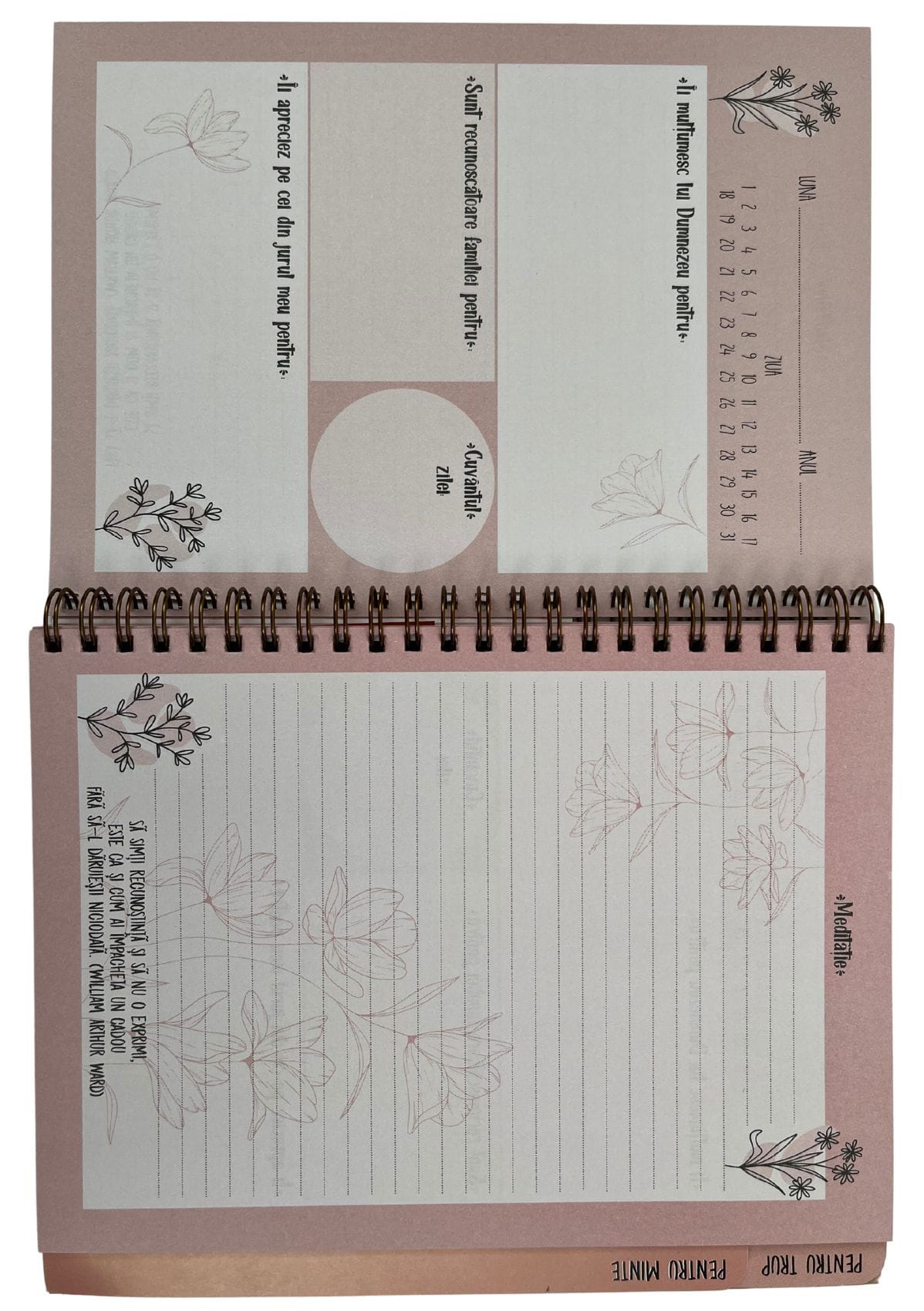 JURNAL PENTRU SUFLET, INIMA, MINTE si TRUP ! REDUCERE
