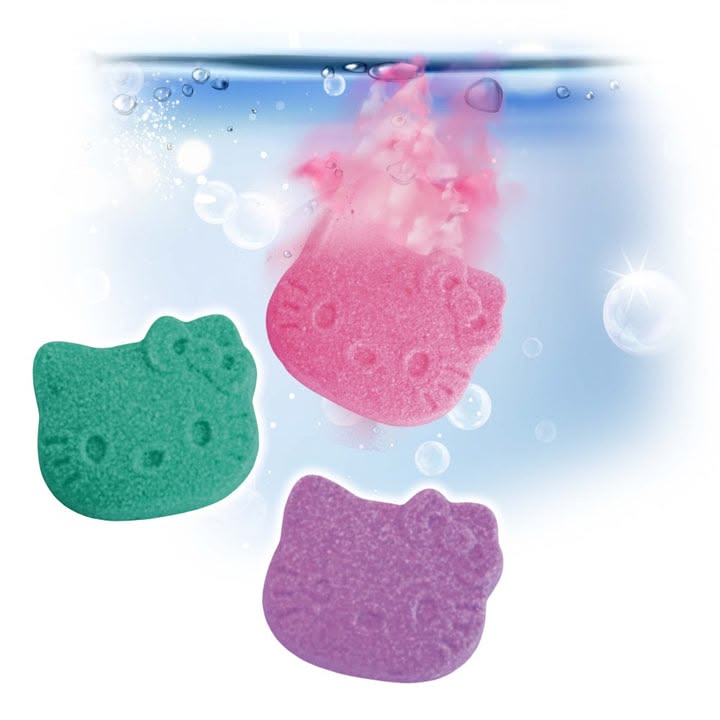 SET Bombe de baie 3 buc asortate in forma de Hello Kitty ! REDUCERE