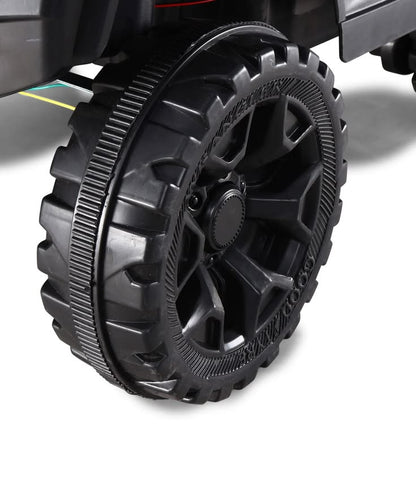 Masina electrica copii 1-8 ani tip Jeep 4x4, cu telecomanda, Bluetooth si muzica, lumina parbriz, roti din plastic, dimensiuni 85×61×54 cm, Negru
