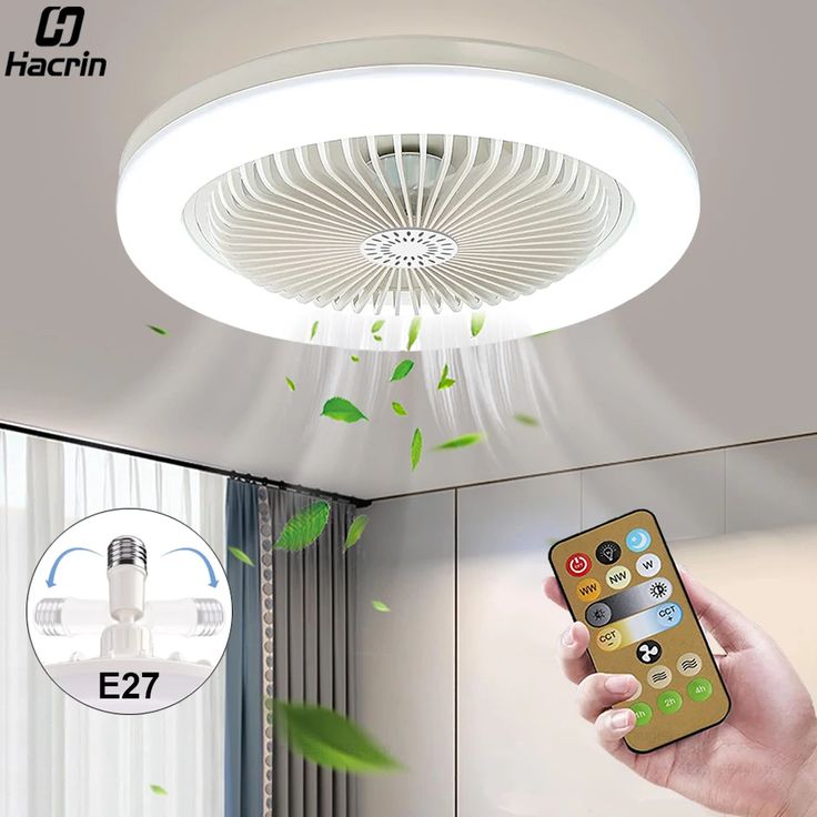 Ventilator cu telecomandă, 3 viteze și lumină reglabilă ! REDUCERE