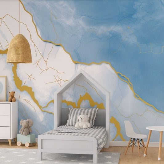 Rola panou autoadeziv, design modern, 2.5mm grosime, 120x280cm, Albastru