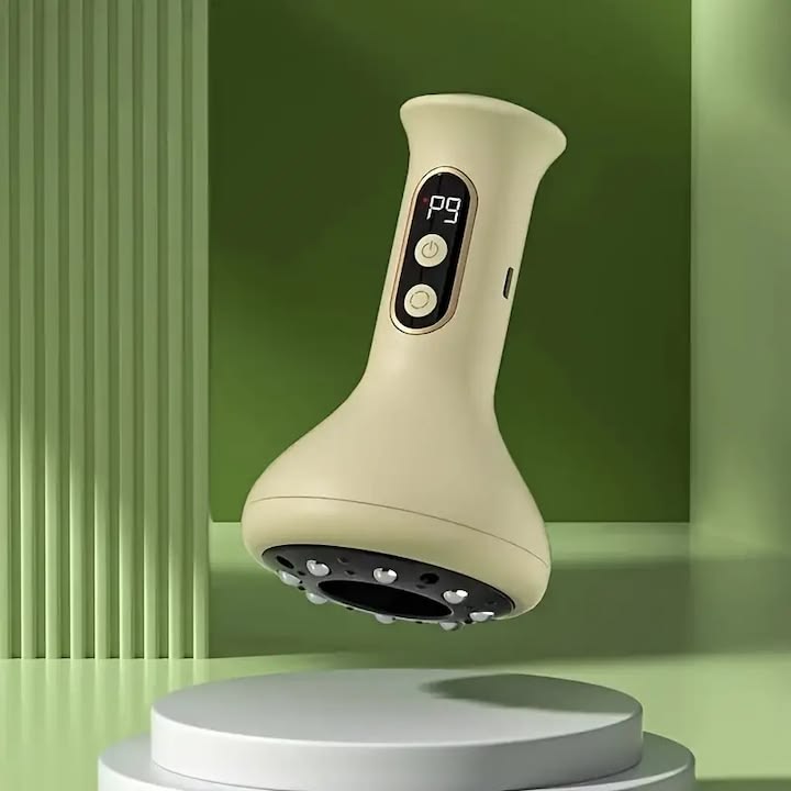 Aparat de Masaj Electric PREMIUM, 9 trepte de intensitate, drenaj limfatic si anticelulita, cupping terapeutic, bile de otel, design portabil, reincarcabil, ideal ingrijire personala si relaxare