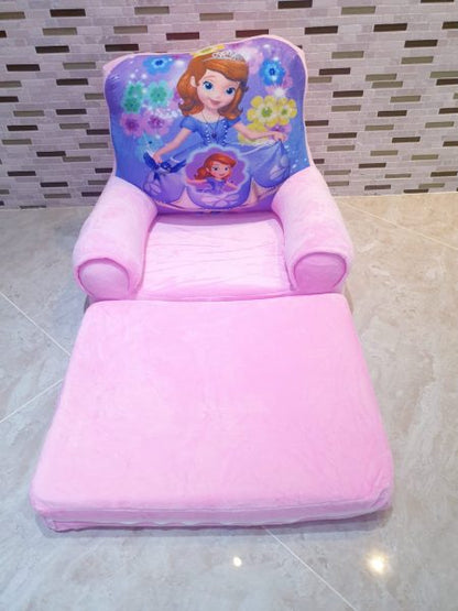 Fotoliu din plus extensibil - Printesa Sofia 3D - 80 cm - Roz ! REDUCERE