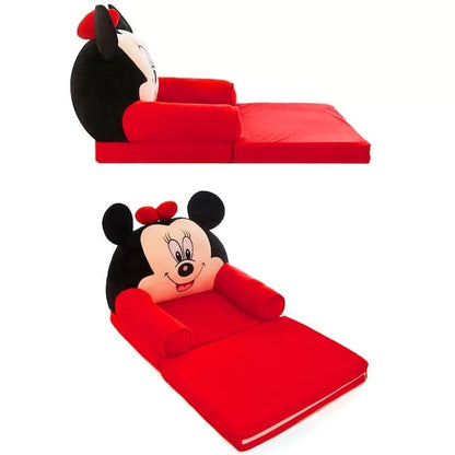 Fotoliu extensibil din plus Minnie Mouse, 80x50 cm