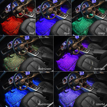 Set lumini ambientale Starlight RGB cu telecomanda 7 lumini A12 ! REDUCERE