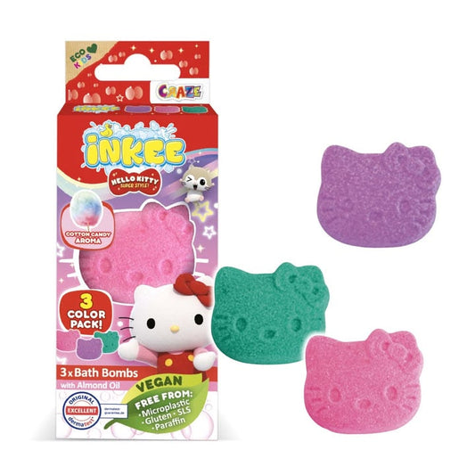 SET Bombe de baie 3 buc asortate in forma de Hello Kitty ! REDUCERE