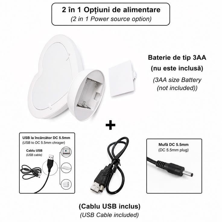 Oglinda magica PERSONALIZATA CU POZA  INFINITY LED - INIMA