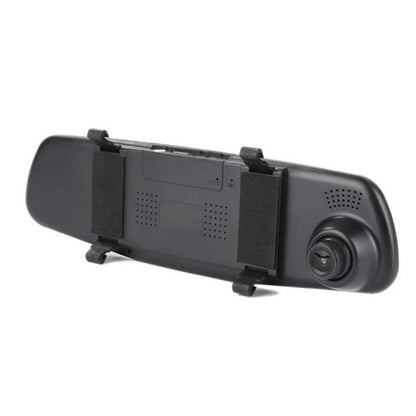 Oglinda retrovizoare cu camera fata si marsarier, card de memorie, Full HD 1080P, 32 GB Micro SD Card, 12-24V