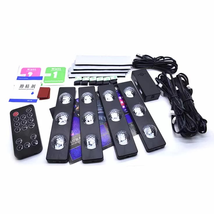 Set lumini ambientale Starlight RGB cu telecomanda 7 lumini A12 ! REDUCERE