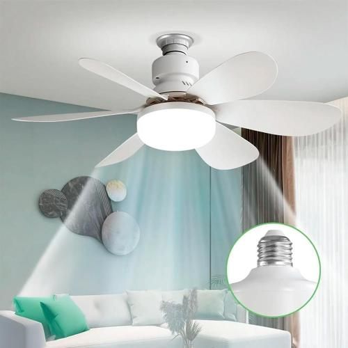 Ventilator de tavan cu iluminare LED, Diametru 52 cm, 3 trepte viteza, Telecomanda, 3 nuante culoare, 15W