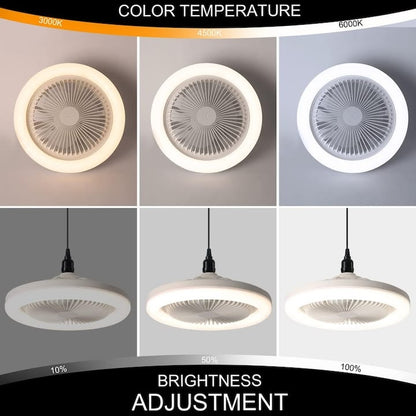 Ventilator cu telecomandă, 3 viteze și lumină reglabilă ! REDUCERE