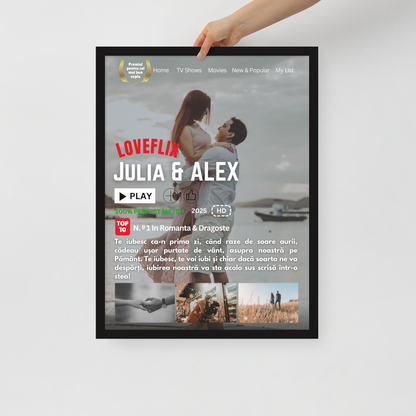 TABLOU NETFLIX PERSONALIZAT CU IMAGINILE SI TEXTUL DORIT ! REDUCERE