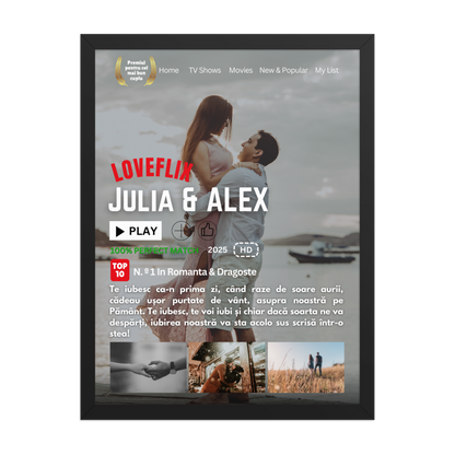 TABLOU NETFLIX PERSONALIZAT CU IMAGINILE SI TEXTUL DORIT ! REDUCERE