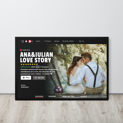 TABLOU NETFLIX PERSONALIZAT CU IMAGINEA SI TEXTUL DORIT ! REDUCERE