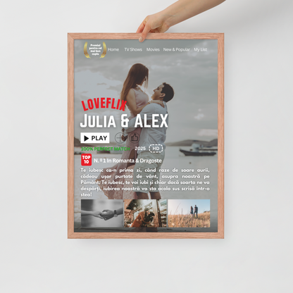 TABLOU NETFLIX PERSONALIZAT CU IMAGINILE SI TEXTUL DORIT ! REDUCERE