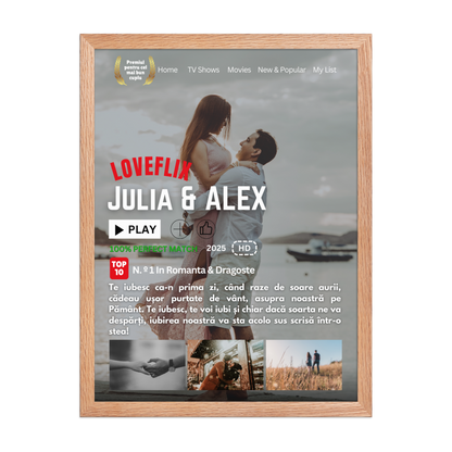 TABLOU NETFLIX PERSONALIZAT CU IMAGINILE SI TEXTUL DORIT ! REDUCERE