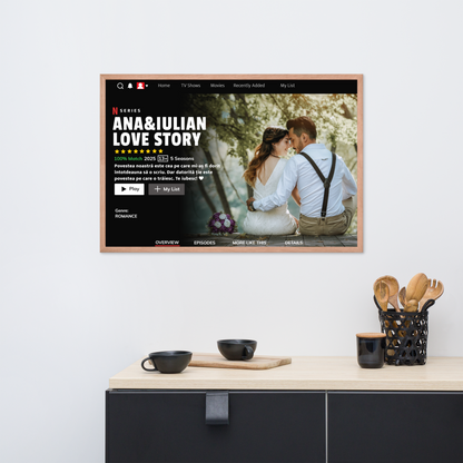 TABLOU NETFLIX PERSONALIZAT CU IMAGINEA SI TEXTUL DORIT ! REDUCERE