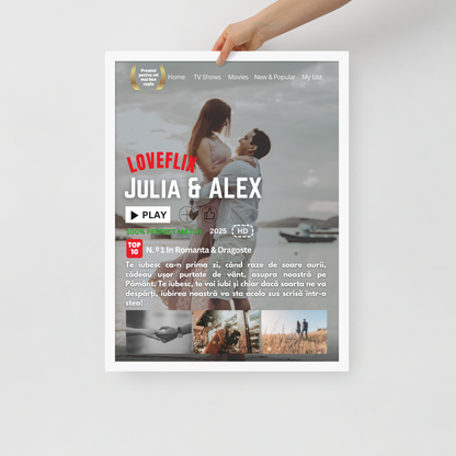 TABLOU NETFLIX PERSONALIZAT CU IMAGINILE SI TEXTUL DORIT ! REDUCERE