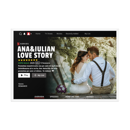 TABLOU NETFLIX PERSONALIZAT CU IMAGINEA SI TEXTUL DORIT ! REDUCERE
