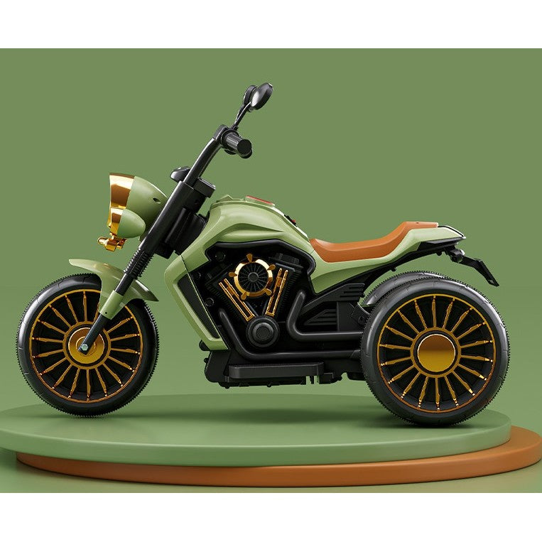 Motocicleta Electrica , cu Acumulator, Bluetooth, Sistem Anti-Rasturnare, Sistem de Lumini si Sunet, 1-8 Ani, 93 x 48 x 63 cm, Verde