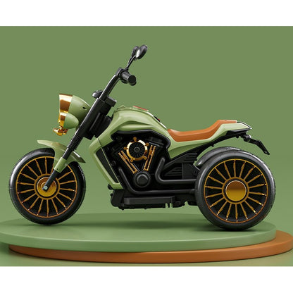 Motocicleta Electrica , cu Acumulator, Bluetooth, Sistem Anti-Rasturnare, Sistem de Lumini si Sunet, 1-8 Ani, 93 x 48 x 63 cm, Verde