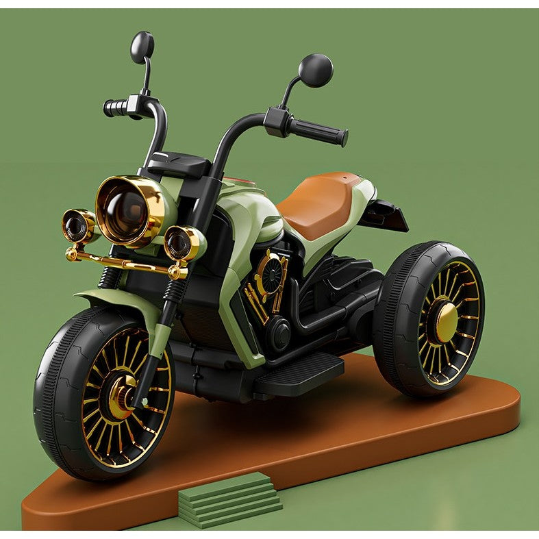 Motocicleta Electrica , cu Acumulator, Bluetooth, Sistem Anti-Rasturnare, Sistem de Lumini si Sunet, 1-8 Ani, 93 x 48 x 63 cm, Verde