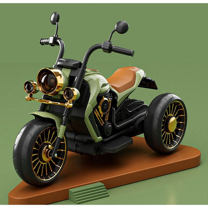 Motocicleta Electrica , cu Acumulator, Bluetooth, Sistem Anti-Rasturnare, Sistem de Lumini si Sunet, 1-8 Ani, 93 x 48 x 63 cm, Verde