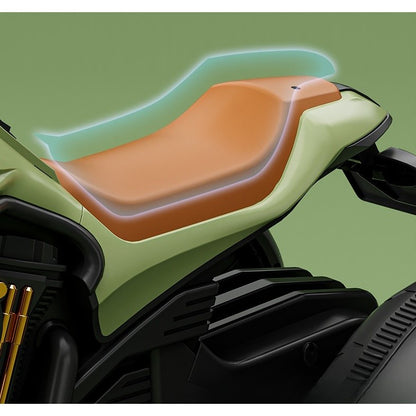 Motocicleta Electrica , cu Acumulator, Bluetooth, Sistem Anti-Rasturnare, Sistem de Lumini si Sunet, 1-8 Ani, 93 x 48 x 63 cm, Verde