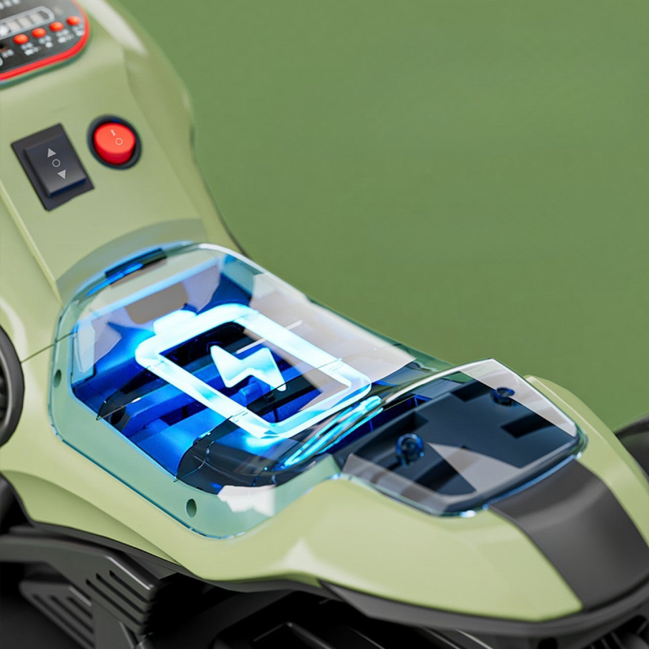 Motocicleta Electrica , cu Acumulator, Bluetooth, Sistem Anti-Rasturnare, Sistem de Lumini si Sunet, 1-8 Ani, 93 x 48 x 63 cm, Verde